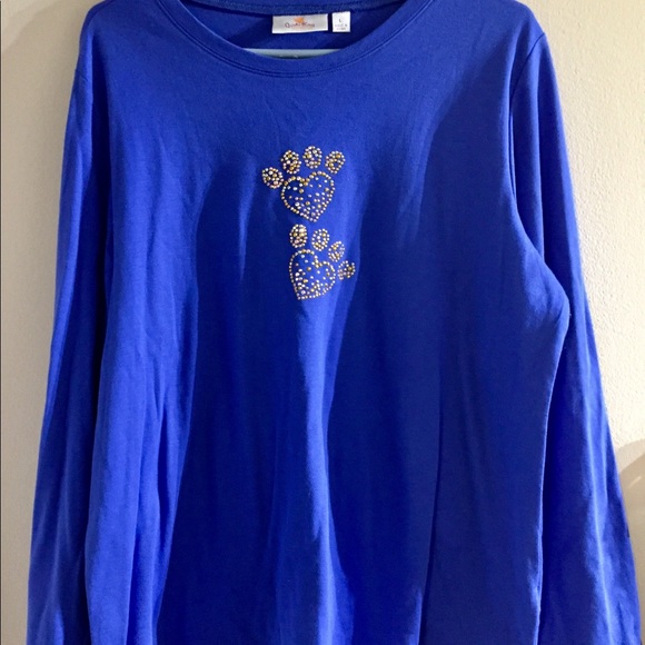 Quacker Factory Size Large Paw Prints Shirt🐾👕 - Picture 3 of 5
